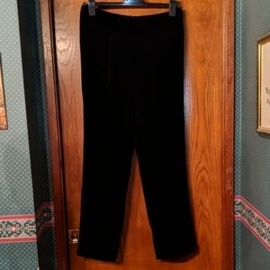 DONCASTER BLACK VELVET PANTS